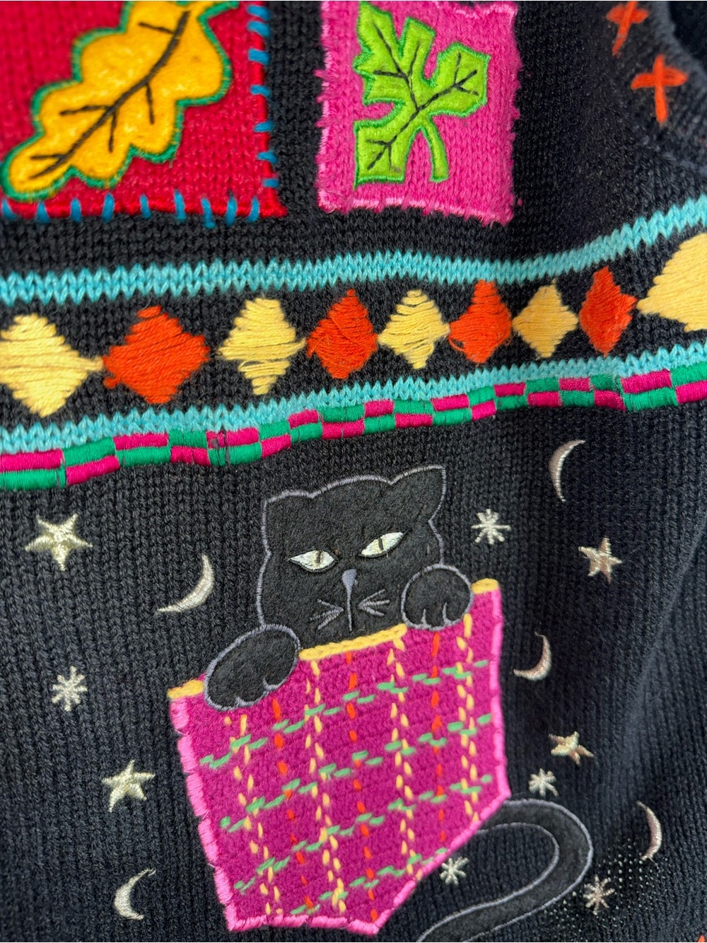 Designers Originals Studio Boo Halloween Sweater Vest-Vintage-Size Large - Picture 4 of 8